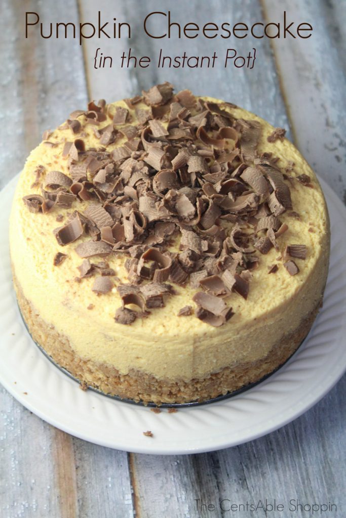 Easy Instant-pot Meals: Pumpkin Cheese Cake