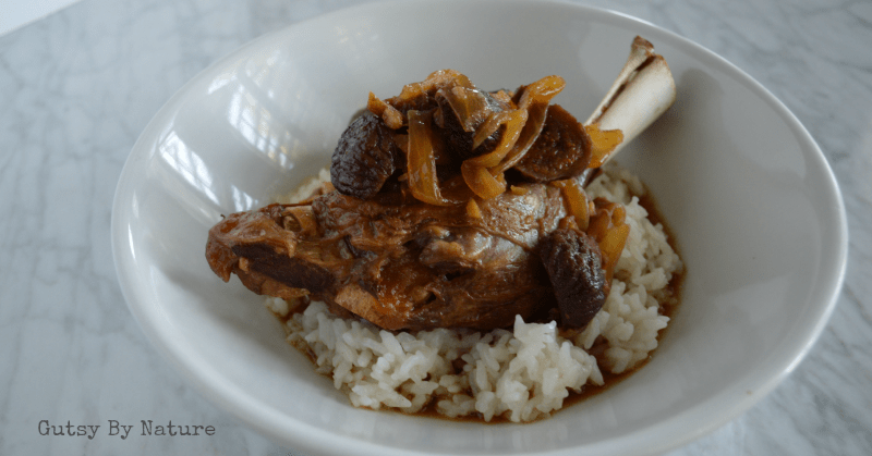 Easy Instant-pot Meals: Lamb Shank with ginger and figs
