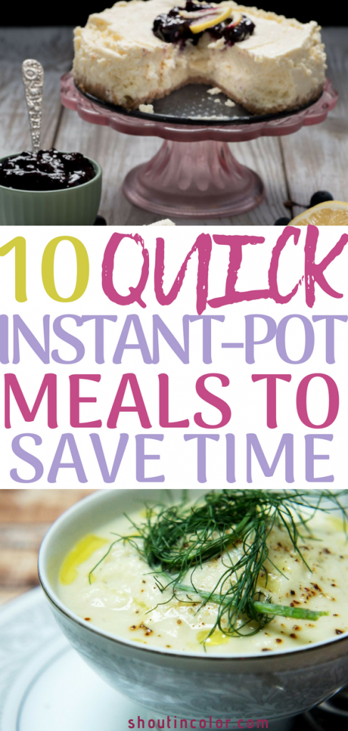 Easy instant-pot meals to save time