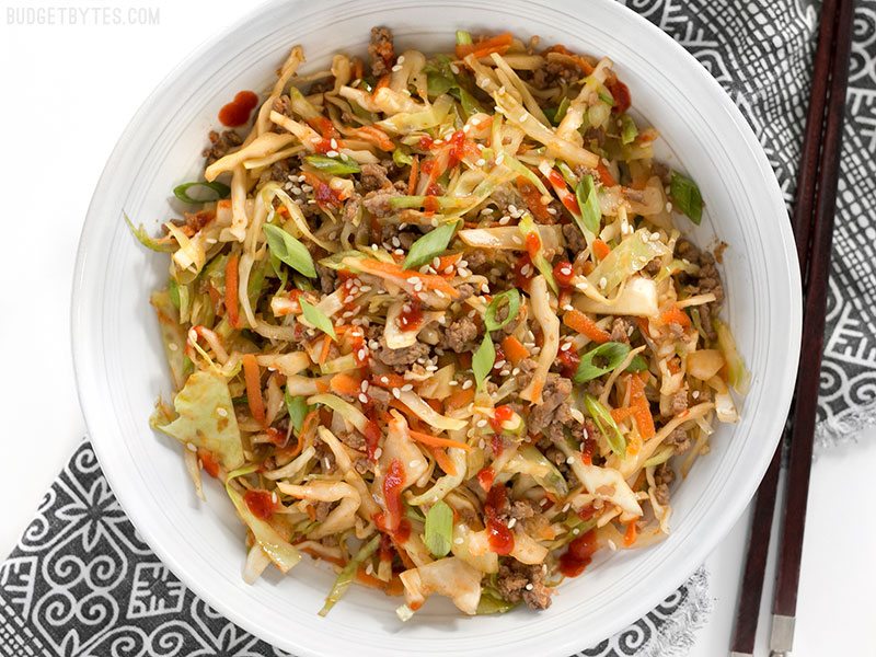 Low carb diet recipes: Beef and Cabbage Stir-fry