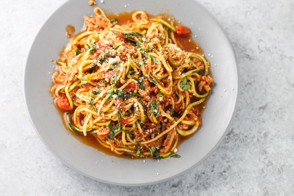 Low carb diet recipes: Spaghetti Zoodles