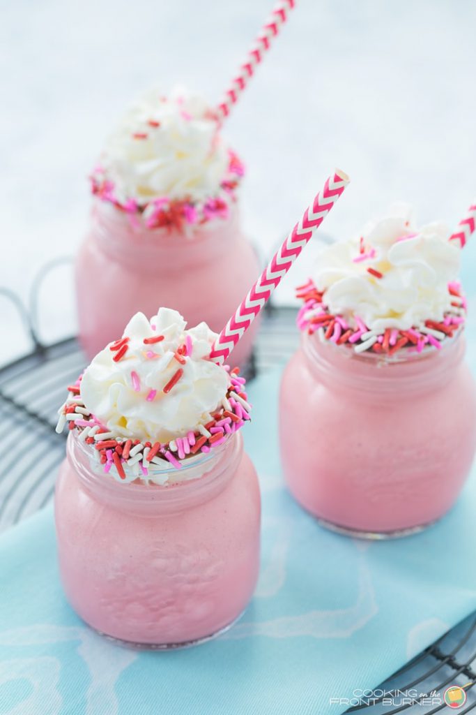 Valentine's Day Recipes: Mini Red Velvet Milkshakes 