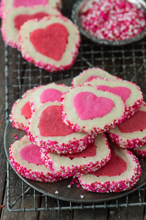 Valentine's Day Recipes: Slice n bake valentines day cookies