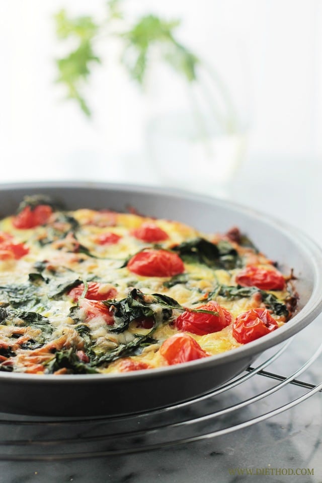 Grain free Recipes: Spinach and tomato pie