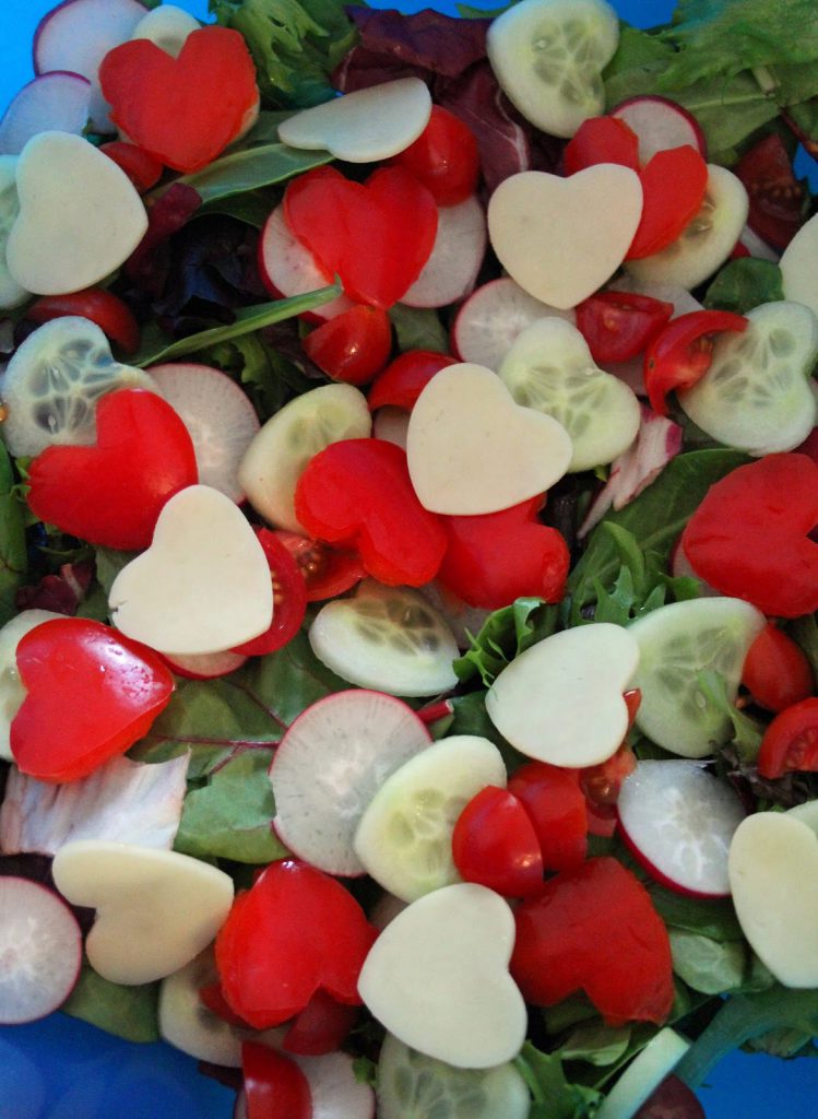 Valentine's Day Recipes: Valentines Heart Salad