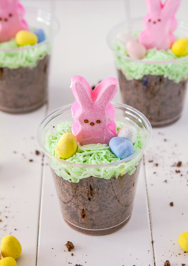 Easter dessert ideas: Bunny Dirt cups
