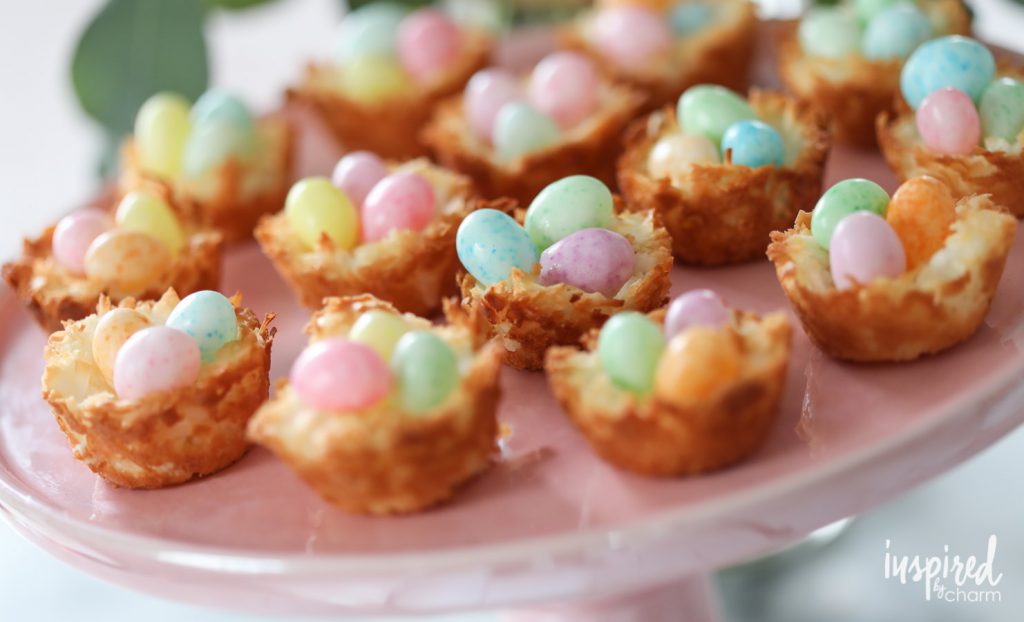 Easter dessert ideas: Coconut macaroon nests