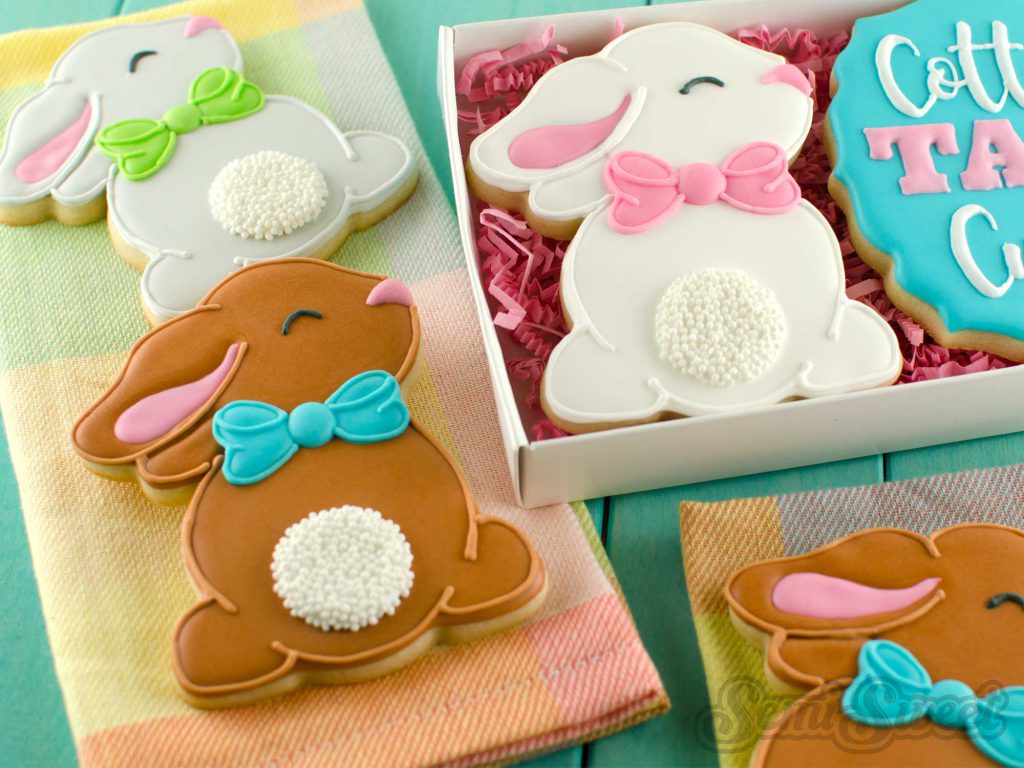 Easter dessert ideas: Cottontail bunny cookies