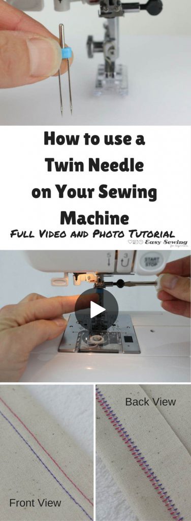 sewing hacks: how to Use a Twin Needle