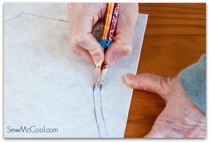 sewing hacks: drawing seam allowance