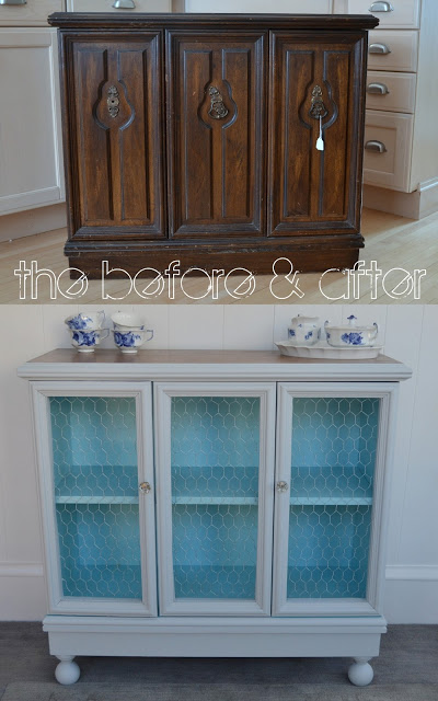 furniture makeover ideas:sweet little cabinet