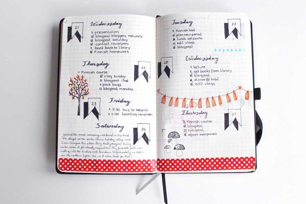 Bullet Journal Ideas:Daily Layouts