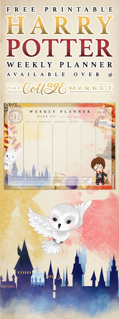 Free Printables: Harry Potter Weekly Planner
