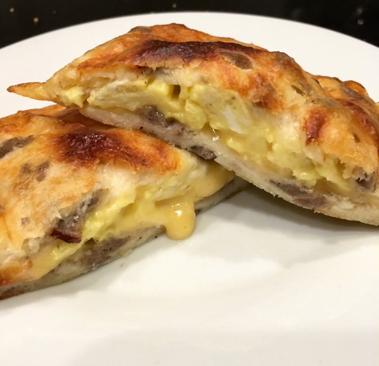 Keto hot pockets: Egg and sausage hot pockets