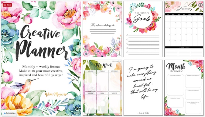 free printables: creative planner