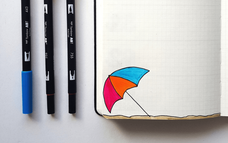 Bullet Journal Ideas:Fun Doodle Challenge