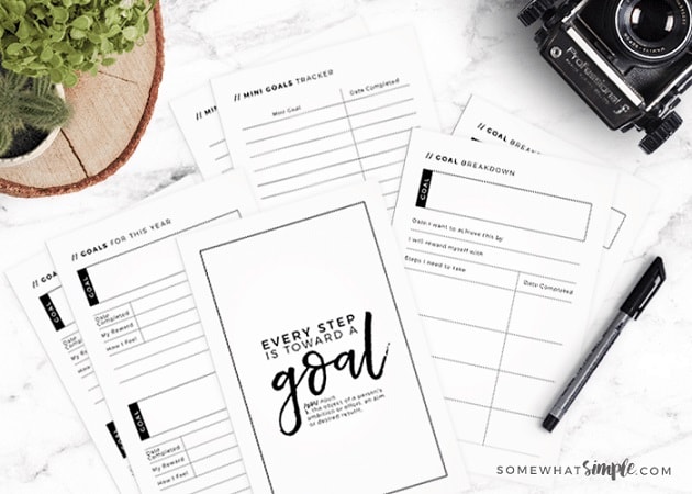 Free Printables: goal journal