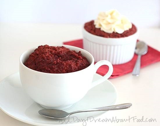 keto mug cakes: Red Velvet Mug Cake