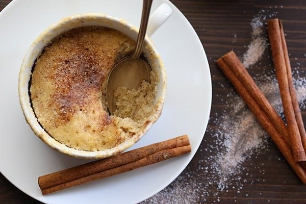 keto mug cakes: Snicker doodle Mug Cake