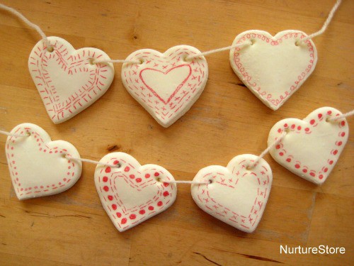 air dry clay projects: bunting