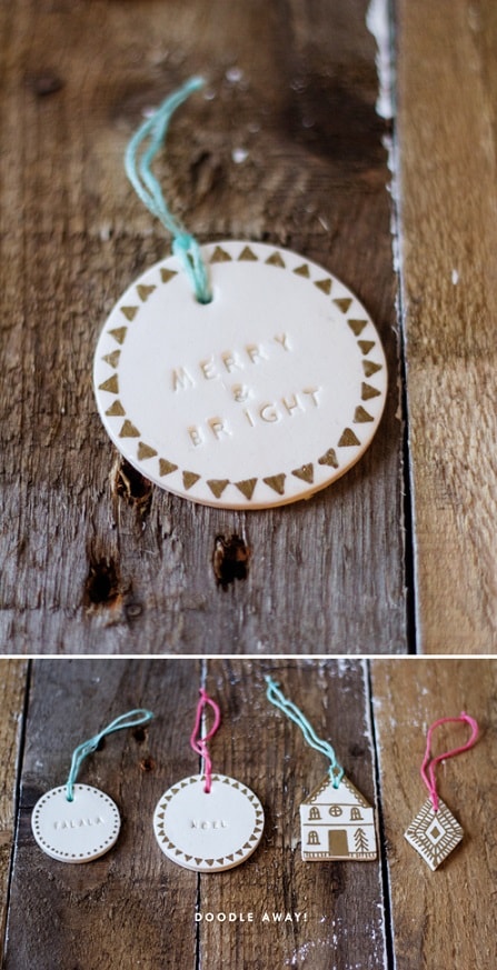air dry clay projects: clay decorations