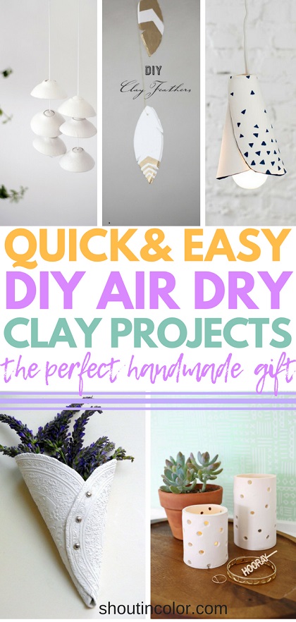 clay craft ideas: A roundup of air-dry clay projects for adults