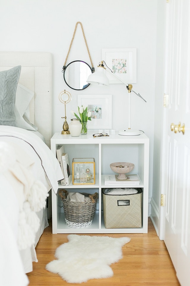 bedroom organization hacks: nightstand