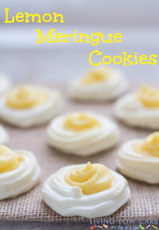 keto lemon dessert: lemon meringue cookies