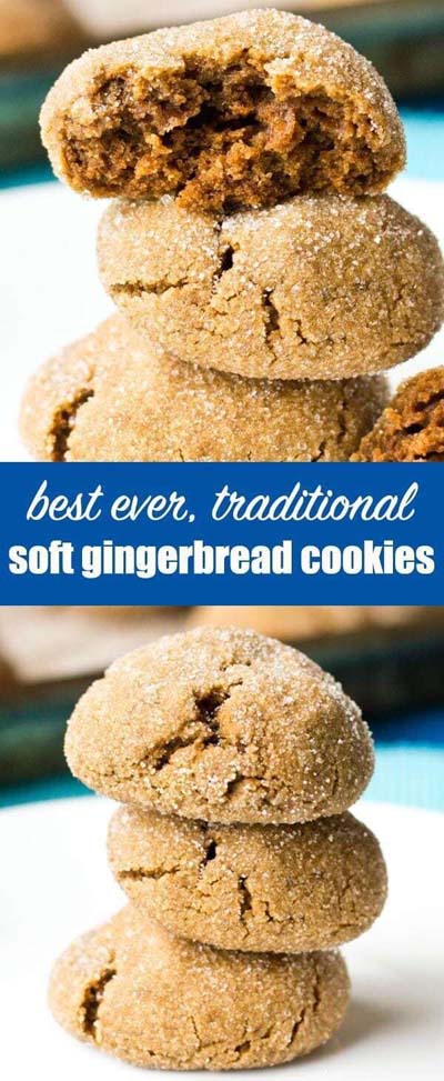 Gingerbread Recipes: Best, Ever Traditional Soft Gingerbread Cookies