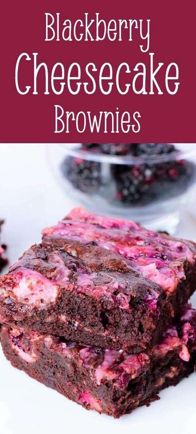 Brownie Recipes: Blackberry Cheesecake Brownies