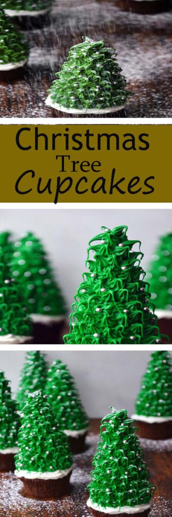 Christmas Cupcakes: Christmas Tree Cupcakes