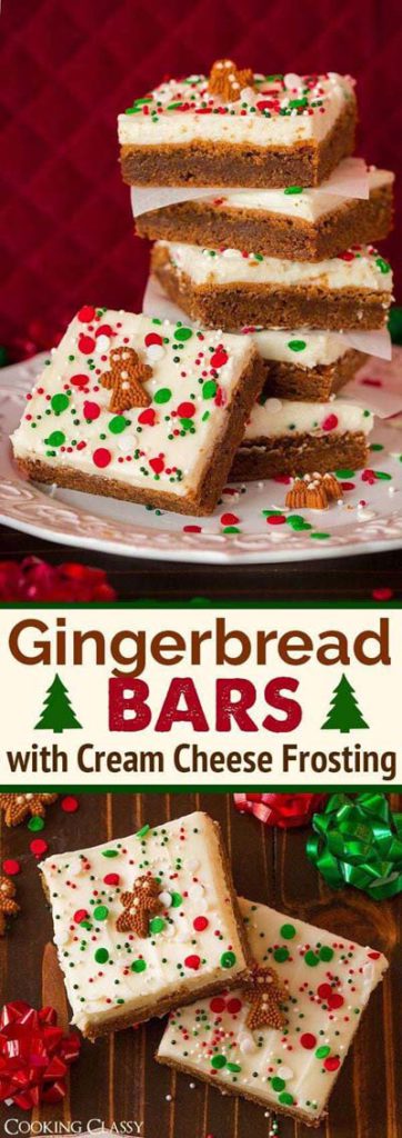 Gingerbread Recipes: Gingerbread Bars with Cream Cheese Frosting