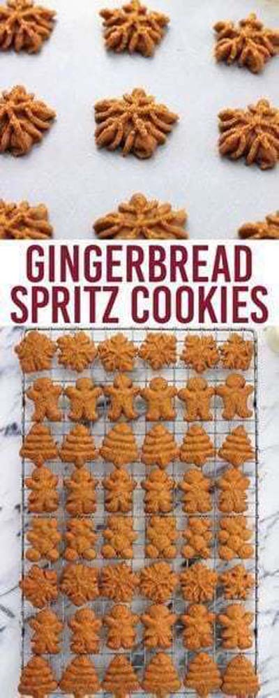 Gingerbread Recipes: Gingerbread Spritz Cookies