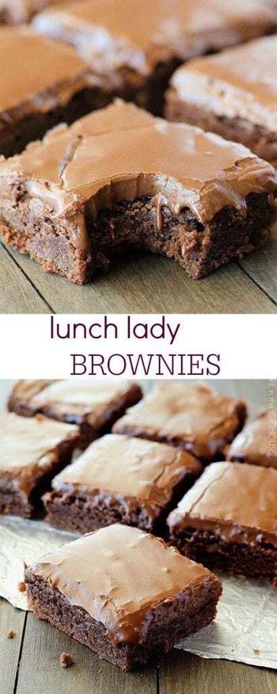 Brownie Recipes: Lunch Lady Brownies 