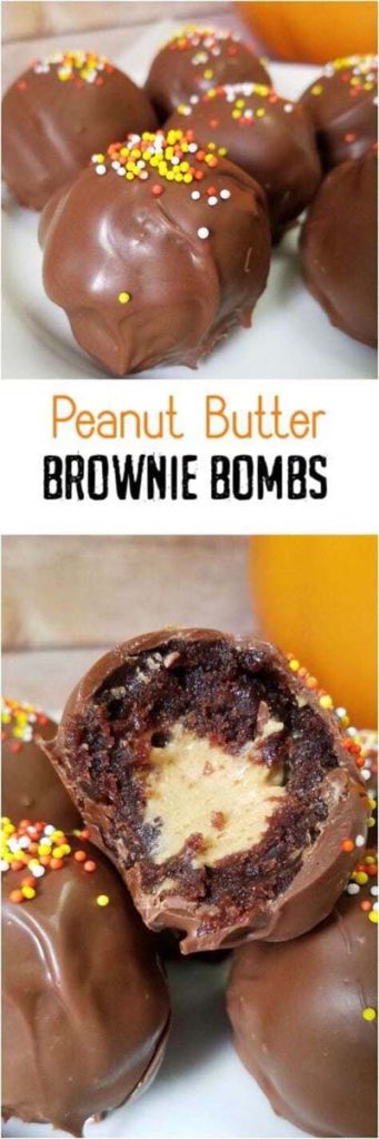 Brownie Recipes: Peanut Butter Brownie Bombs