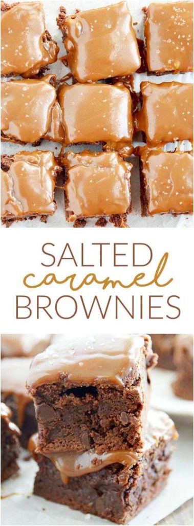 Brownie Recipes: Salted Caramel Brownies