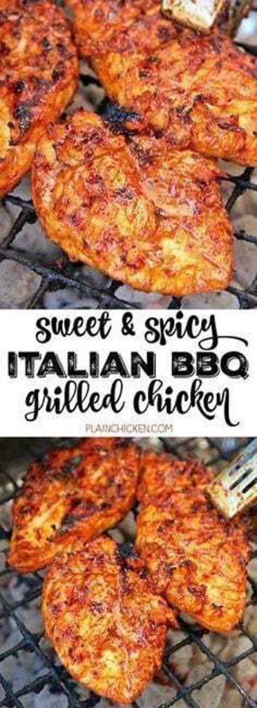 BBQ Recipes: Sweet & Spicy Italian BBQ Grilled Chicken