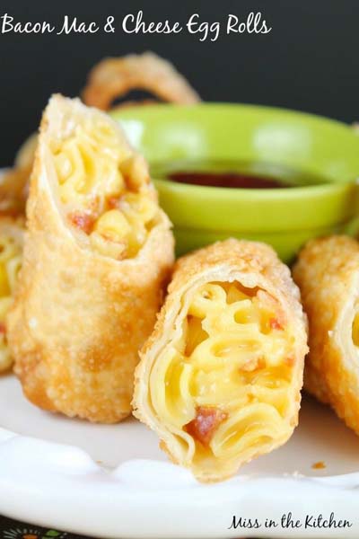 Mac And Cheese Recipes: Bacon Mac & Cheese Egg Rolls