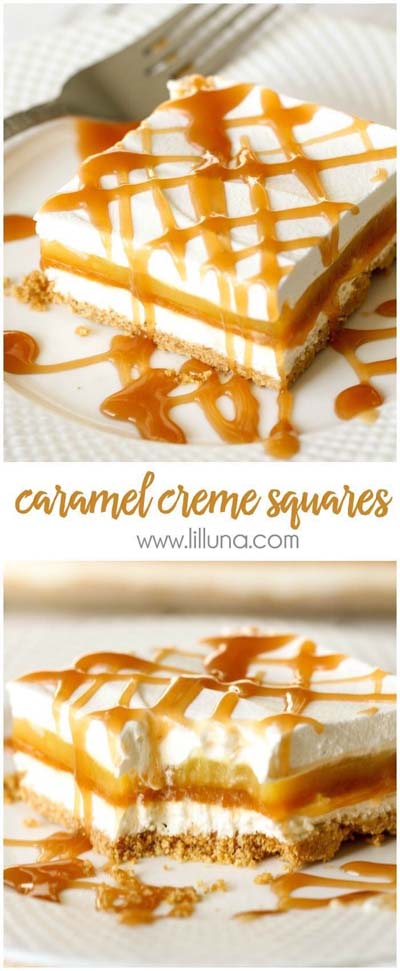 Caramel Recipes: Caramel Creme Squares