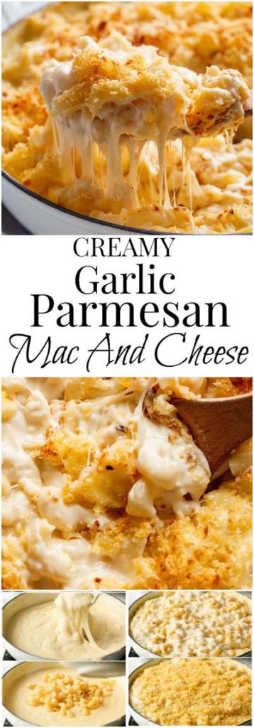 Mac and Cheese Recipes: Creamy Garlic Parmesan Mac And Cheese