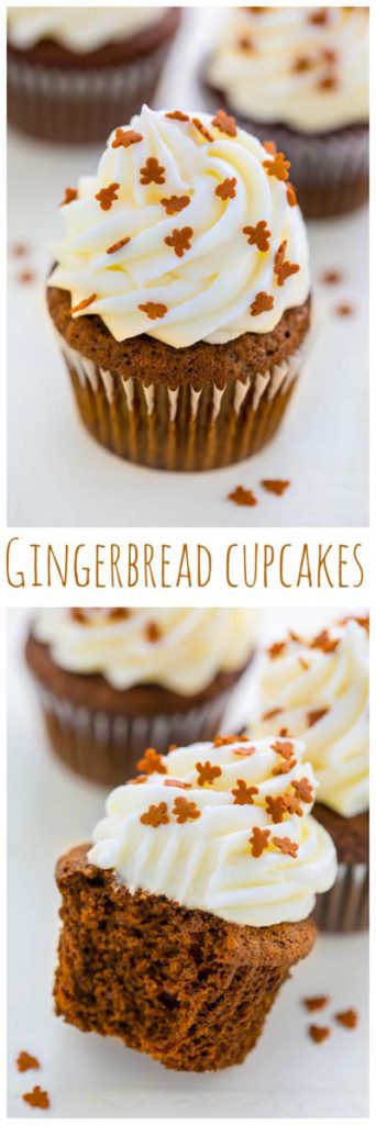 Christmas Cupcakes: Gingerbread Latte Cupcakes