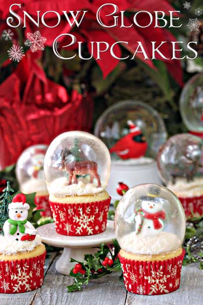 Christmas Cupcakes: Snow Globe Cupcakes