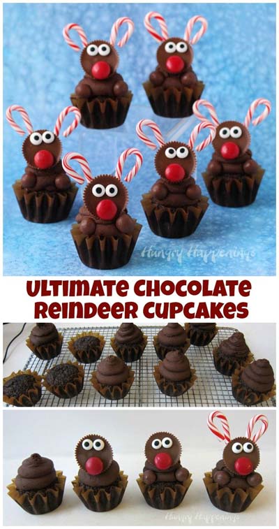 Christmas Cupcakes: Ultimate Chocolate Reindeer Cupcake