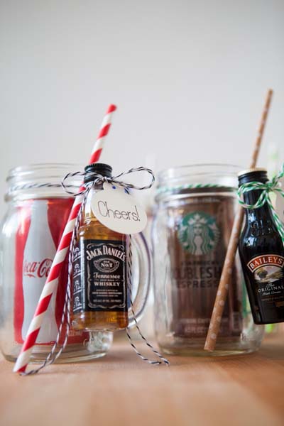 Valentines Day Gift Ideas: Mason Jar Cocktail Gifts