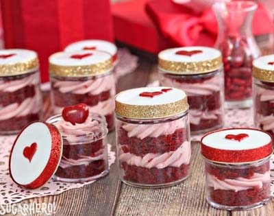 Valentines Day Gift Ideas: Red Velvet In A Jar